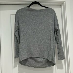 lululemon Heathered Grey Back in Action Long Sleeve